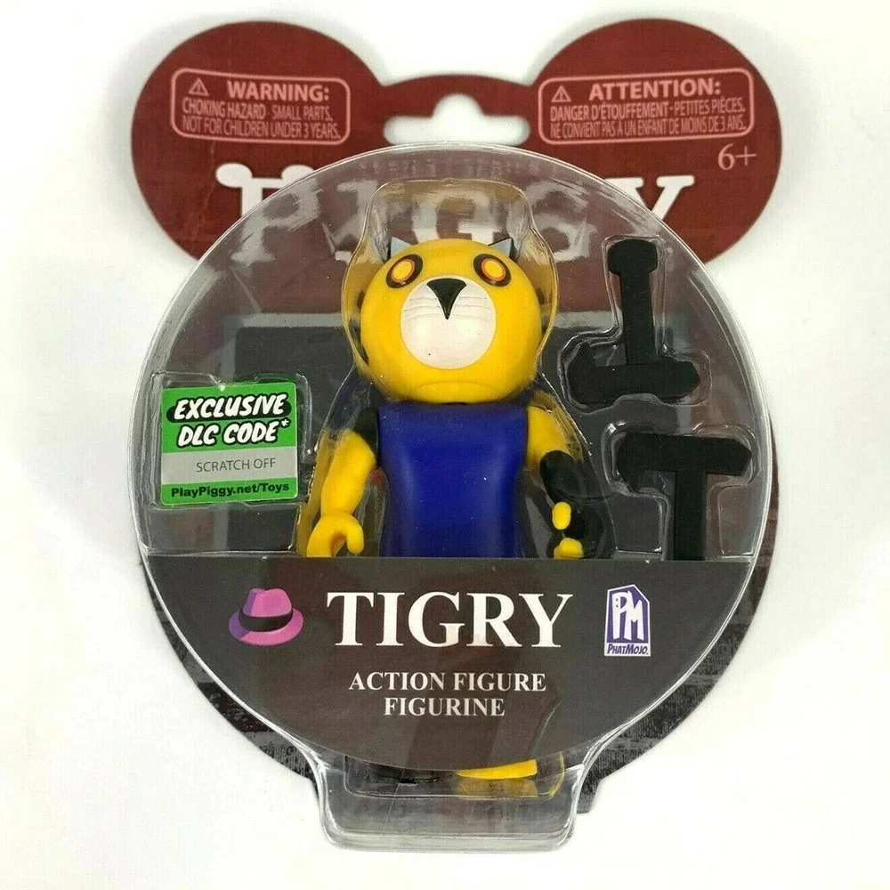 Piggy Tigry Action Figure 3.5In Serie 1 Includes DLC Items Age 6 and Up New